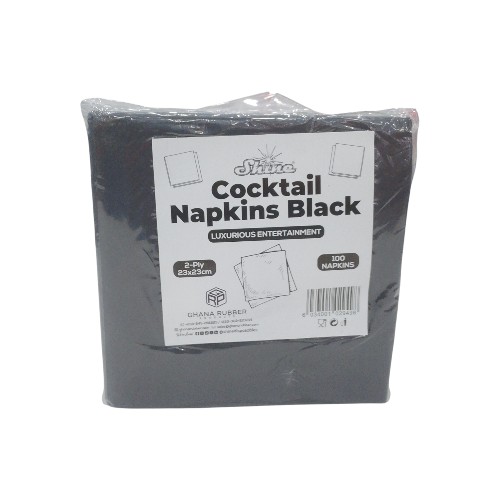 SHINE COCKTAIL NAPKINS 23CM BLA