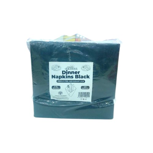 SHINE DINNER NAPKINS 40CM BLACK