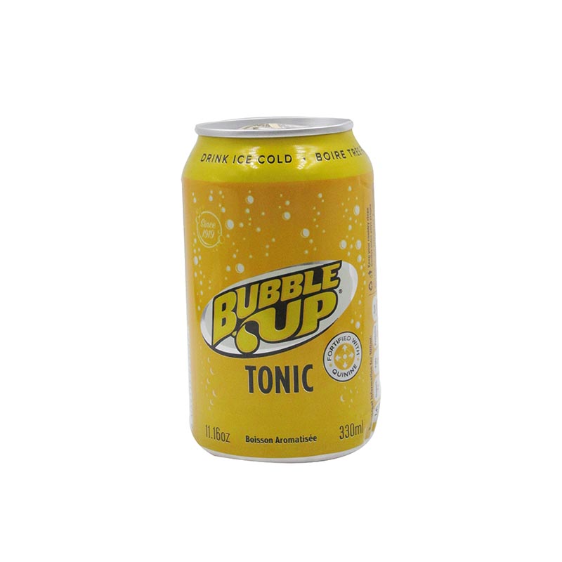 TONIC CAN 330ML BUBBLE UP