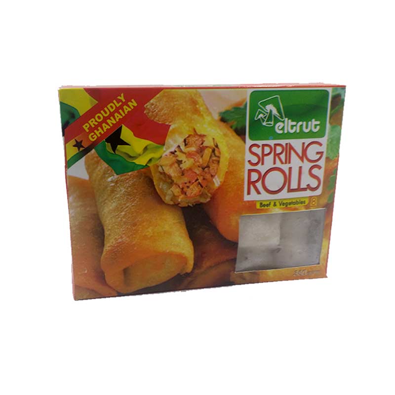 SPRING ROLLS BEEF& VEG 8PCS EL