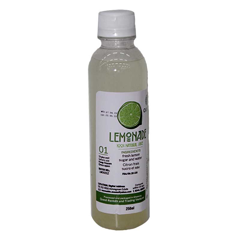 JUICE LEMONADE 250ML QUEST