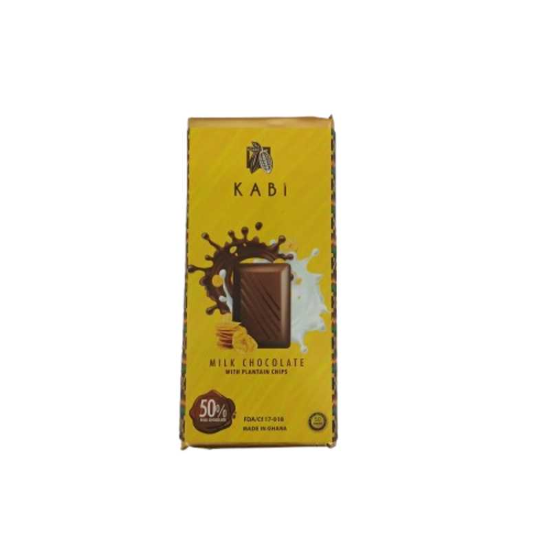 MILK CHOCOLATE PLANTAIN 50G KAB