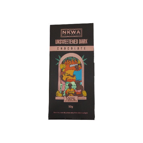 NKWA UNSWEETENED DARK CHOCOLATE