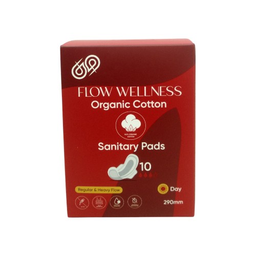 FLOW WELLNESS SANITARY PADS 10P