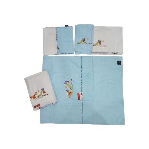 TOWEL  FUN PARK 6PCS SET WHITE/
