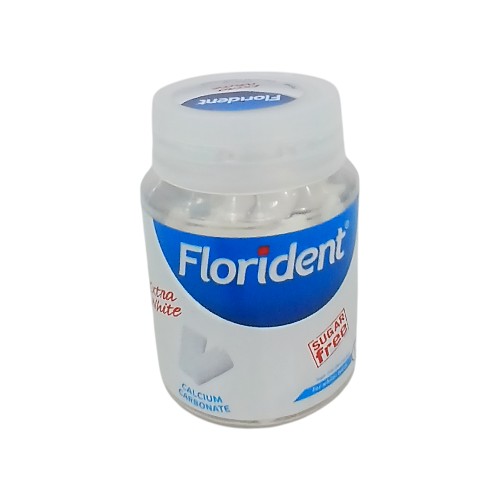 FLORIDENT GUM BOTTLE EXTRA WHIT