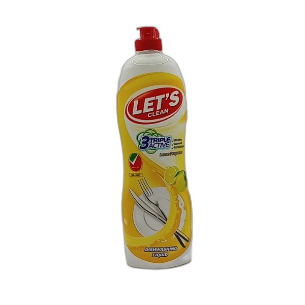 LETS LEMON DISHWASH LIQUID 750ML