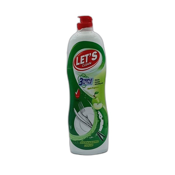LETS APPLE DISHWASH LIQUID 750ML