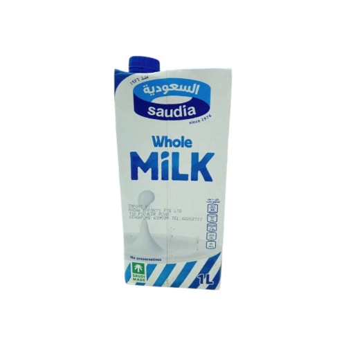 SAUDIA FULL CREAM UHT MILK 1L