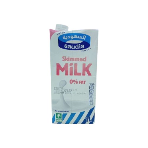 SAUDIA SKIMMED UHT MILK 1L