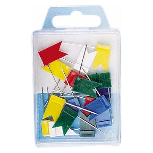 FLAG PUSH PINS 18*32MM 50PCS