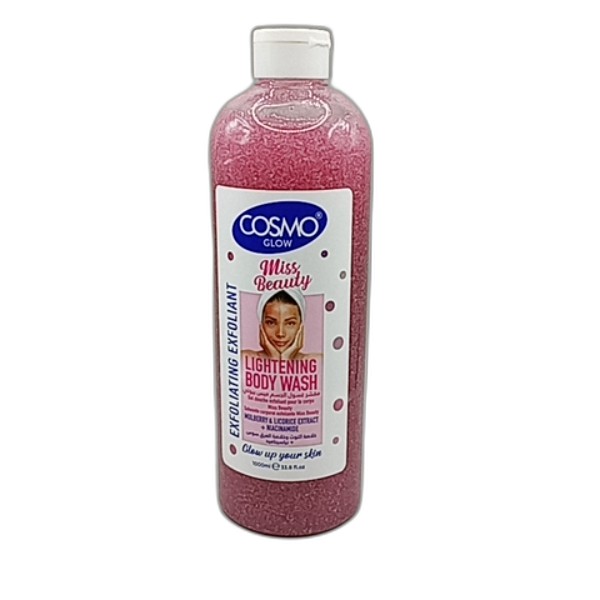 COSMO GLOW WHITE EXFOLIATING BODY WASH MISS BEAUTY