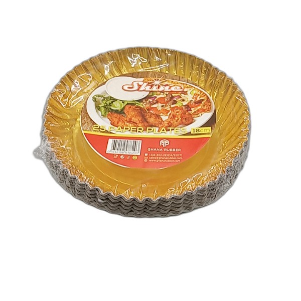PAPER PLATES ROUND 18CM 25PCS