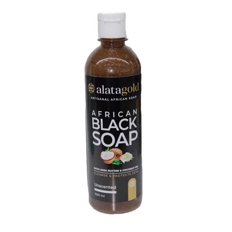 BLACK SOAP UNSCENTED 500ML ALAT