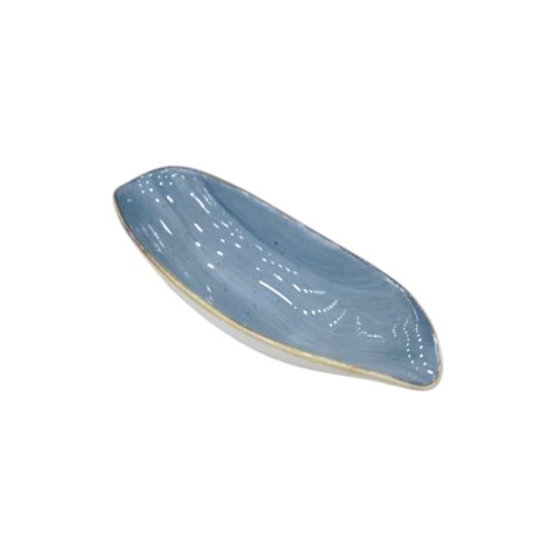 CERAMIC PLATE 24.5X10CM BLUE CZ