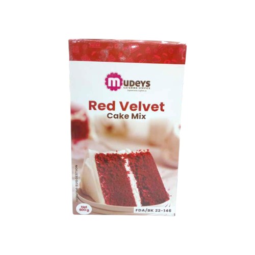 MUDEYS CAKE MIX 600GVANILLA RED