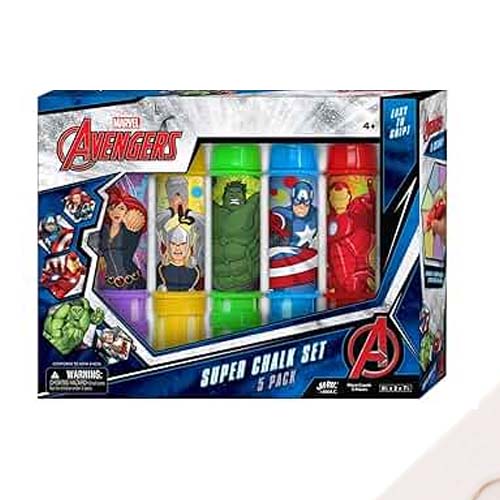 CHALK 5PCS SET JUMBO AVENGERS