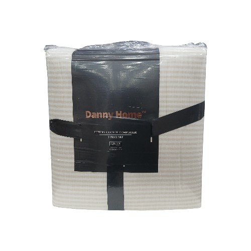 DANNYHOME QUILT SET NATURAL 224