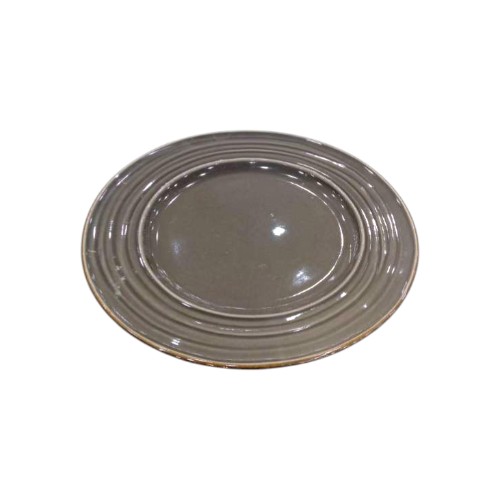 SIDE PLATE CERAMIC 21CM BEIGE