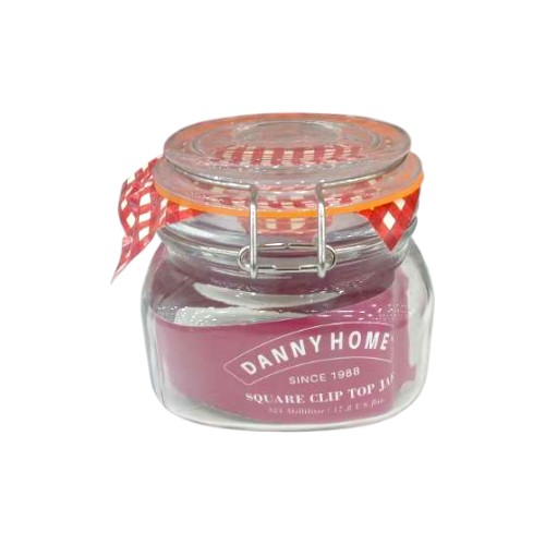 DANNYHOME SQUARE CLIP JAR 525ML