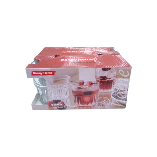 DANNYHOME GLASS CUP SET 6PCS 33