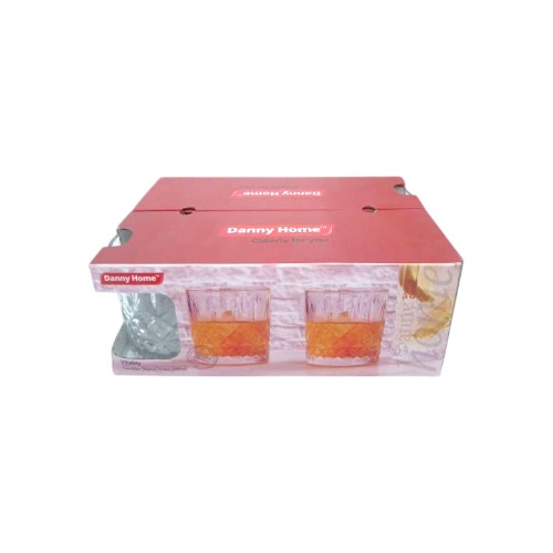 DANNYHOME GLASS CUP SET 6PCS 32