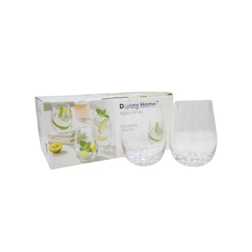 DANNYHOME GLASS CUP SET 6PCS 45