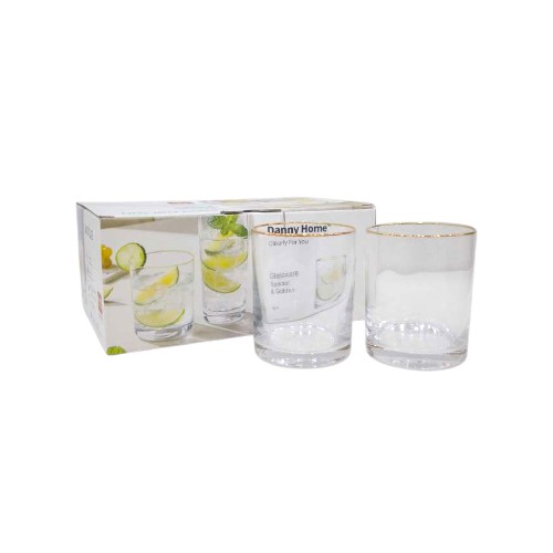 DANNYHOME GLASS CUP 410ML SET O