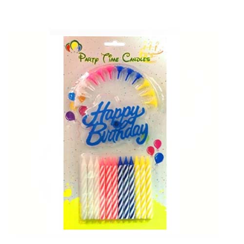 BIRTHDAY CANDLE SET 12PCS 29-18