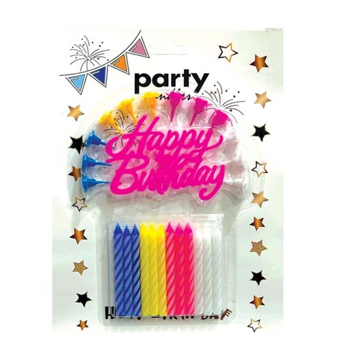 BIRTHDAY CANDLE SET 24PCS 29-20