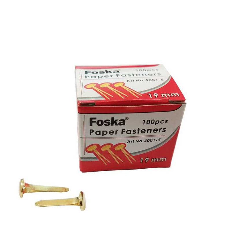 PAPER FASTENERS FOSKA 19MM 100P