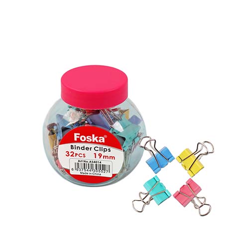 FOSKA BINDER CLIPS 19MM 32PCS A