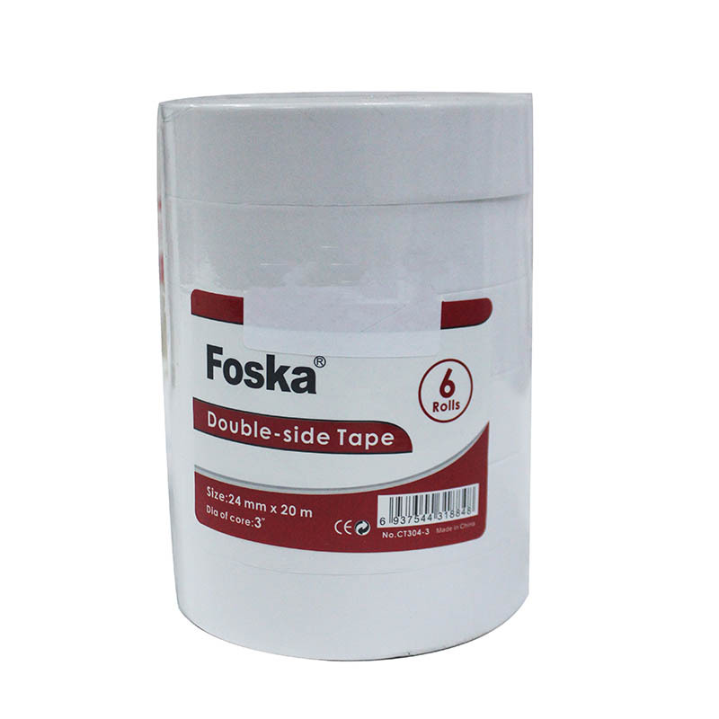 FOSKA DOUBLE SIDE TAPE 3INCH 6P