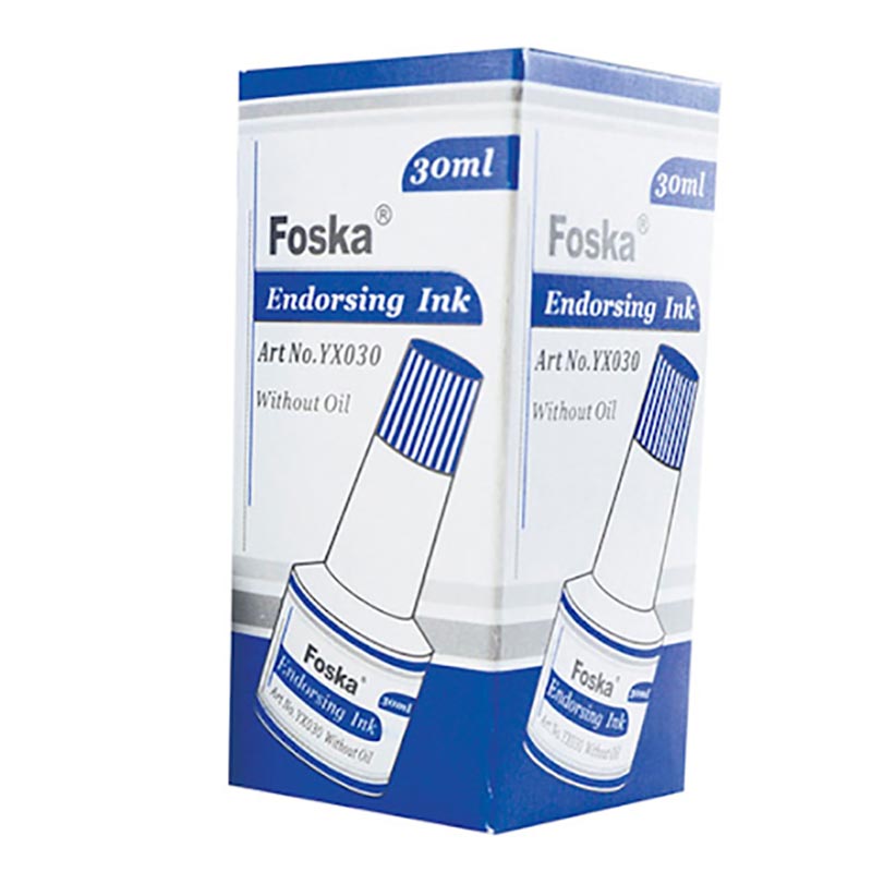 ENDORSING INK FOSKA 30ML BLUE