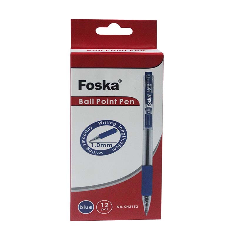 FOSKA BALL POINT PEN 12PCS BLUE