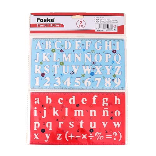 FOSKA STENCIL RULERS 2PCS BP933