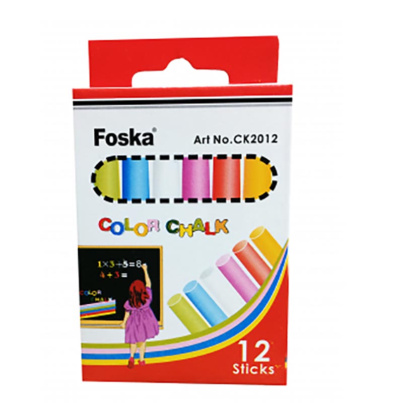 FOSKA COLOR CHALK 12PCS CK2012
