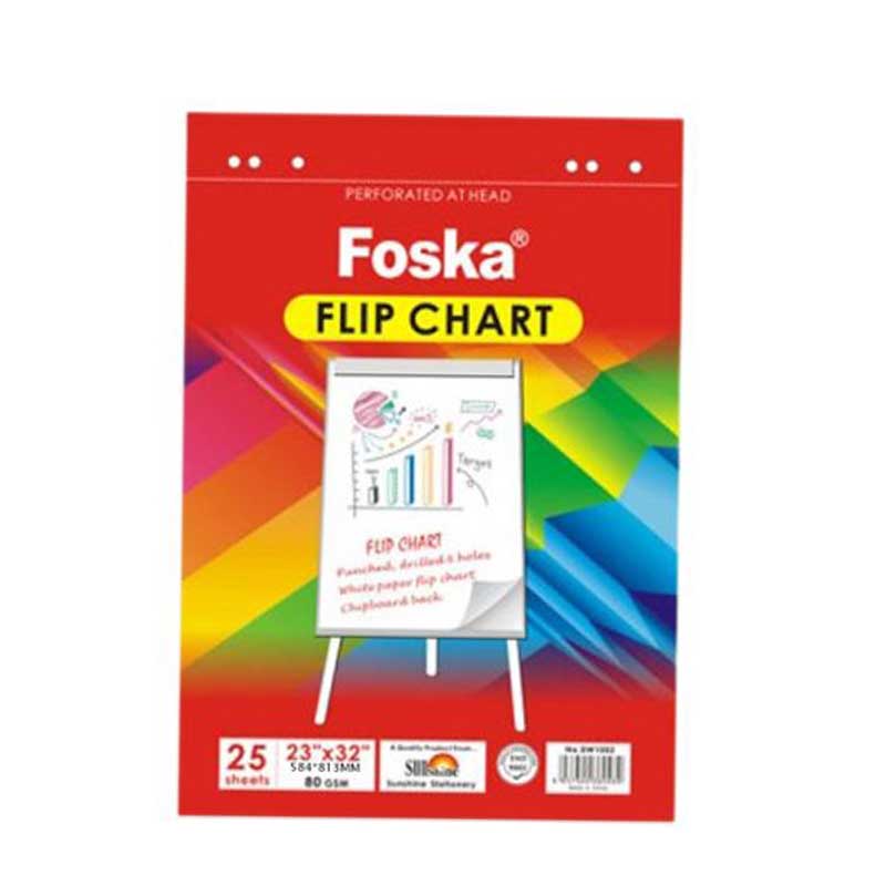FOSKA FLIP CHART 585X810 25SHEE