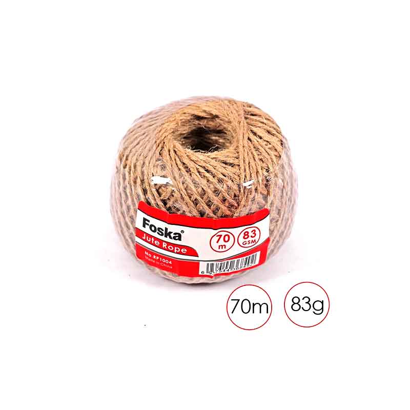 FOSKA JUTE ROPE 70M 80G RP1004