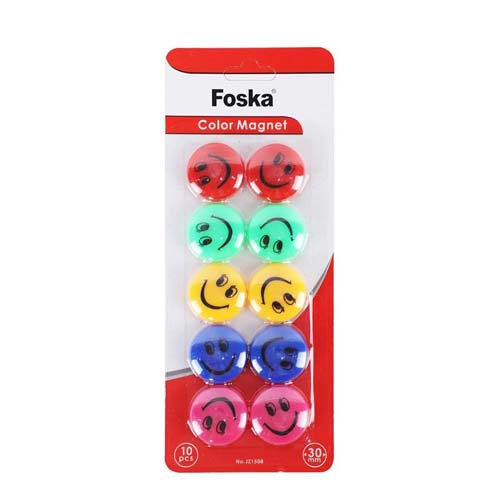 FOSKA MAGNET COLOR 30MM 10PCS J