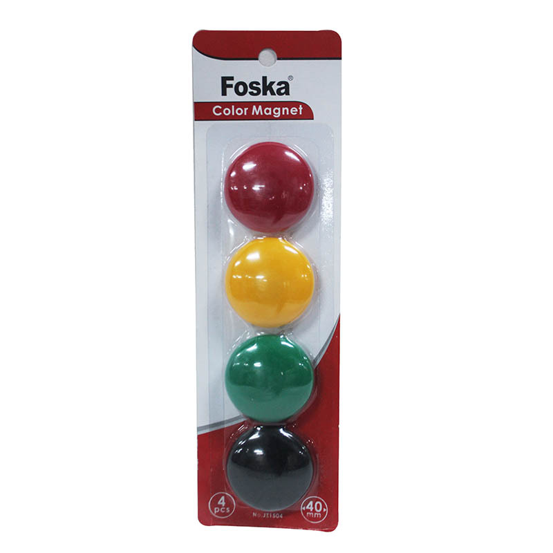 FOSKA MAGNET COLOR 40MM 4PCS RO