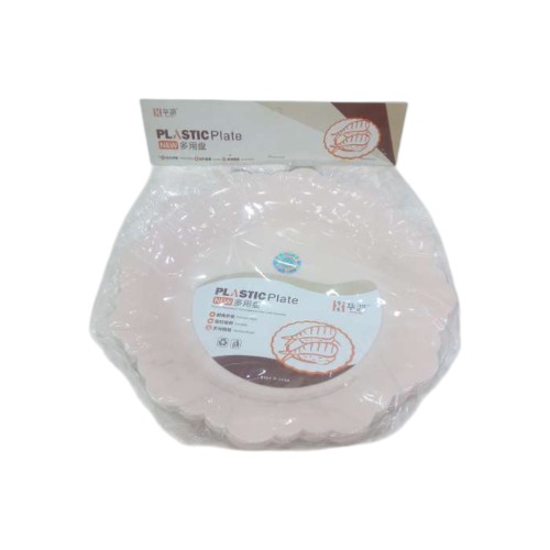 PLATE PLASTIC 22CM 4PCS ROUND 1