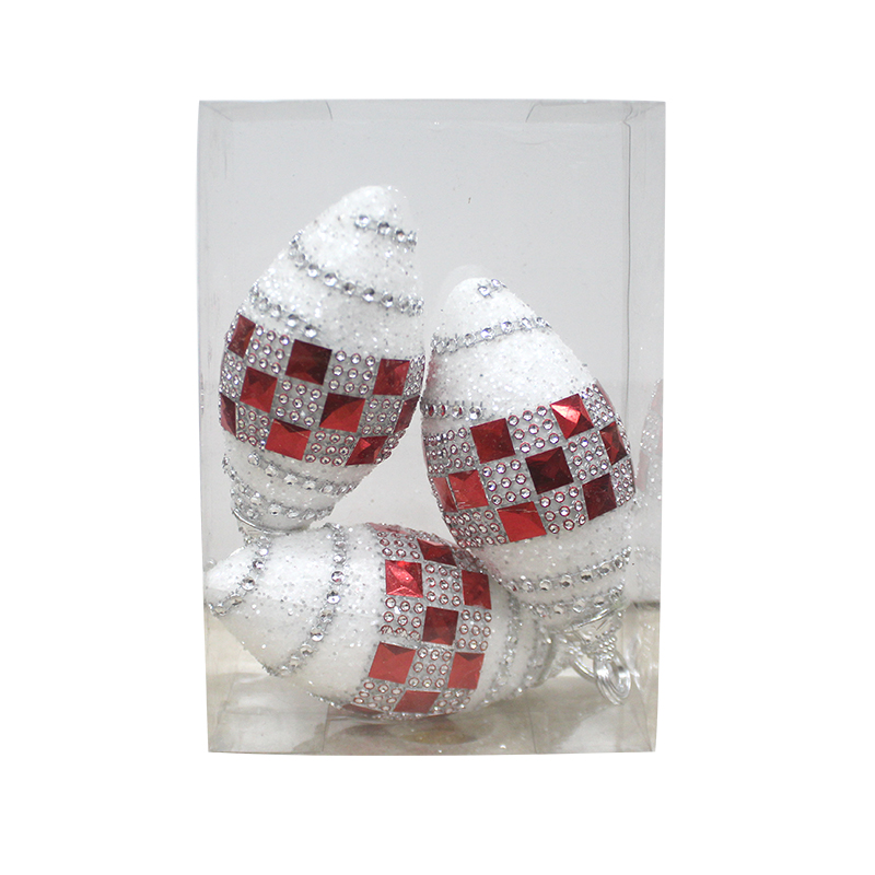 BALLS 3PCS SNOW DECO 9571576