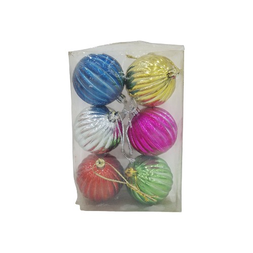 BALLS 6PCS COL 6CM 606