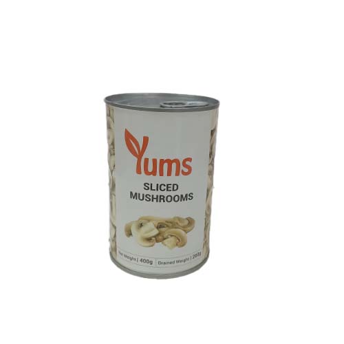 YUMS SLICED MUSHROOMS 400G