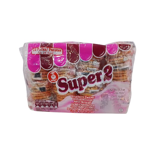 SUPER2 STRAWBERRY BISCUIT 600G