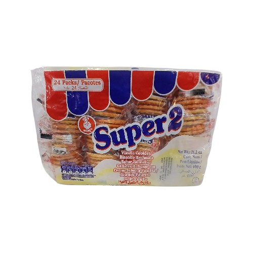 SUPER2 VANILLA BISCUIT 600G