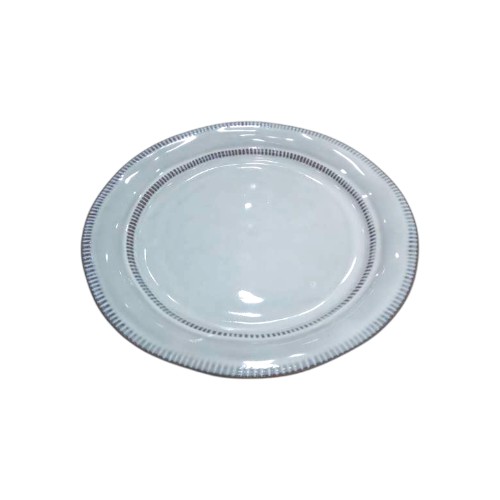 PLATE CERAMIC 22CM MS001-2 WHIT