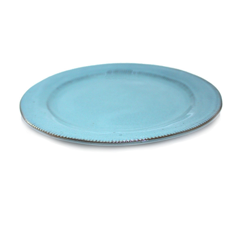 PLATE CERAMIC 22CM MS001-2 BLUE