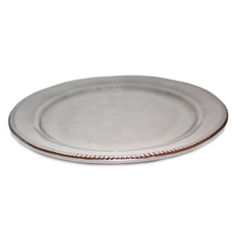 PLATE CERAMIC 23CM MS001-2 GREY